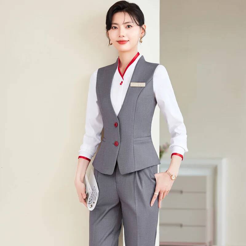 Women Formal Wear Business - プラスサイズ 5XL フォーマルパンツスーツ エレガントスタイル レディース ビジネスワークウェア