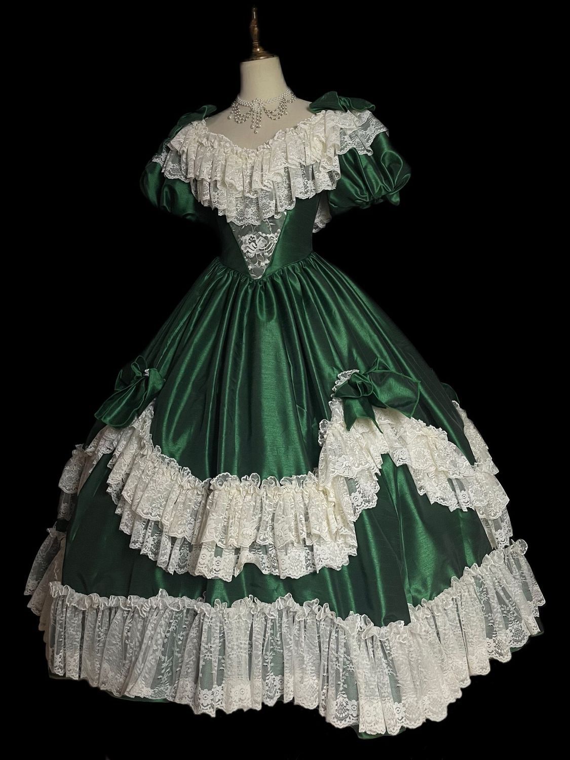Victorian Women'S Formal Wear - 歴史的なビクトリア朝風ロリータ南北戦争時代のイブニングドレス、エレガントなブライダルウェディングドレス、ヴィンテージプリンセスドレス、ゴシックイブニングドレス