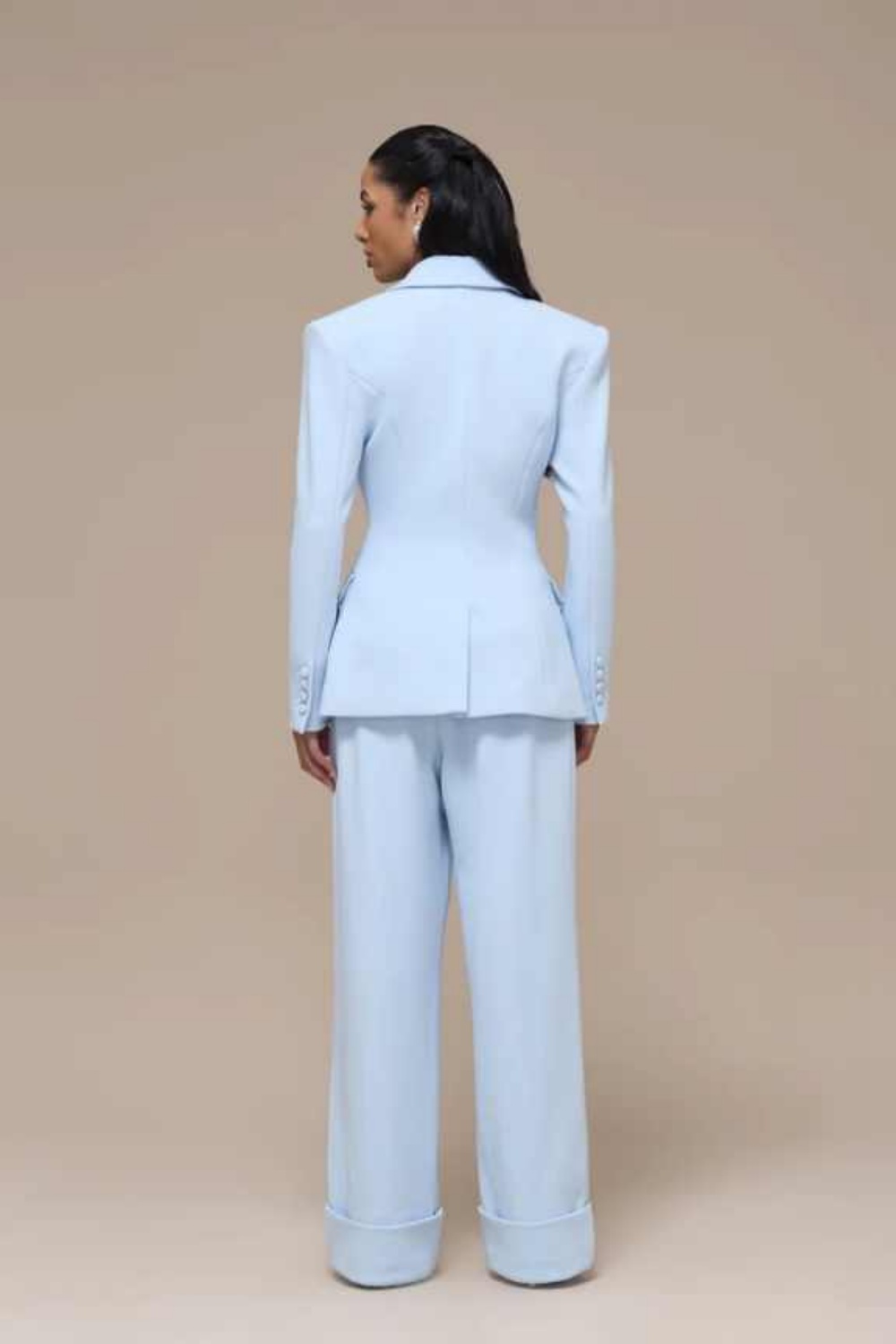 春秋の女性スーツ 2 ピースブレザーパンツダブルブレストフォ - Women Formal Wear Business のレビューと価格