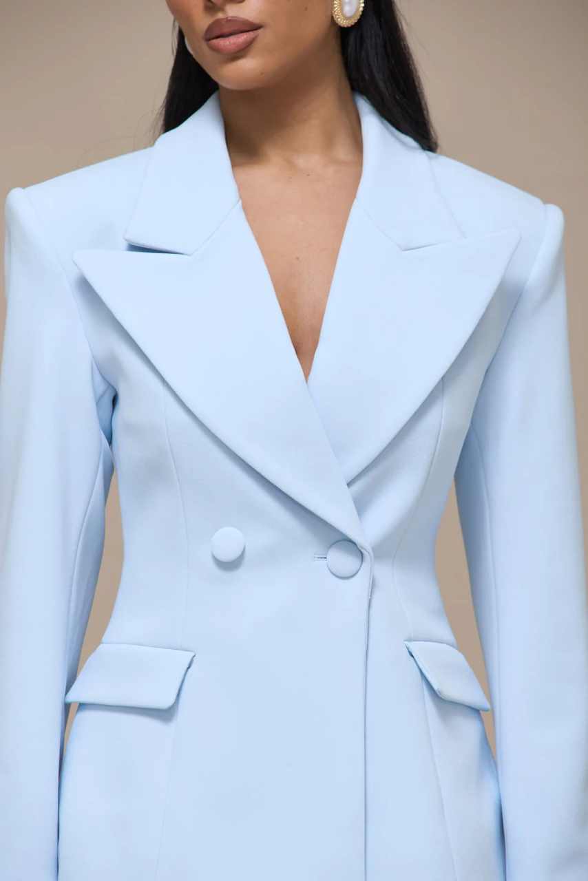 春秋の女性スーツ 2 ピースブレザーパンツダブルブレストフォ - Women Formal Wear Business のレビューと価格
