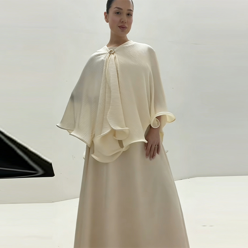 ロマンチックな優雅なショールドレスセットエレガントレトロ優し - Women Formal Party Wear Dress のレビューと価格