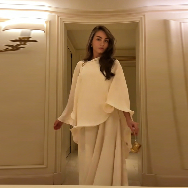 ロマンチックな優雅なショールドレスセットエレガントレトロ優し - Women Formal Party Wear Dress のレビューと価格
