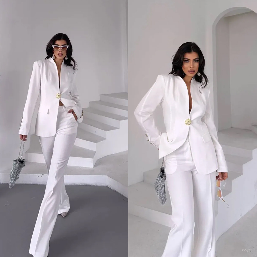 カスタマイズされたファッション女性の結婚式のパンツスーツ 2 - Women Formal Party Wear Dress のレビューと価格