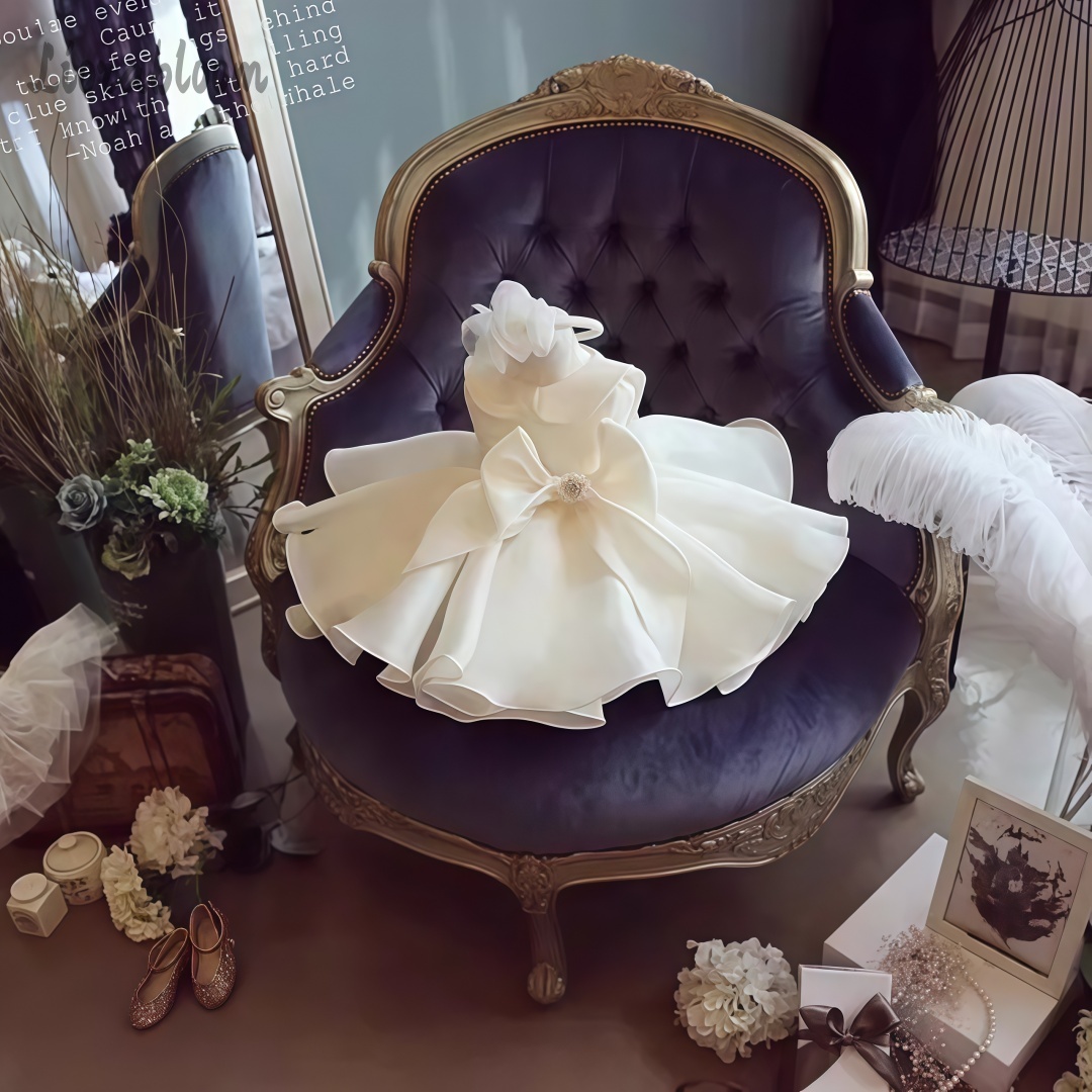 ホワイトパール装飾ドレスウェディングフラワーガールドレスホワ - Women Formal Party Wear Dress のレビューと価格