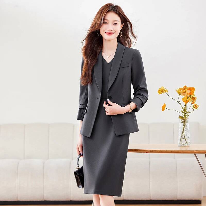高品質生地のレディースビジネススーツ、ドレスとジャケットコー - Women Formal Wear Business のレビューと価格