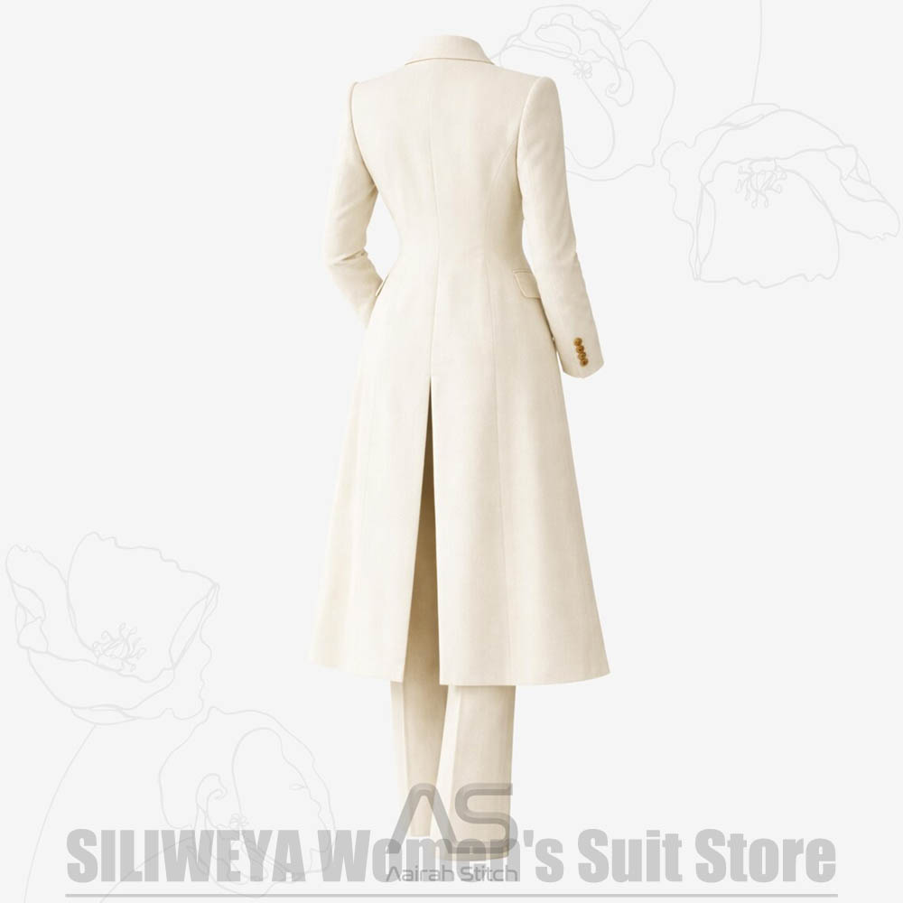 レディーススーツ 3ピース ダブルブレスト ロングコート ベ - Women Formal Wear Business のレビューと価格