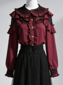 かわいい原宿 JK 女性ボウレース軽量かわいいカジュアルシャ - Formal Wear Japan Women のレビューと価格