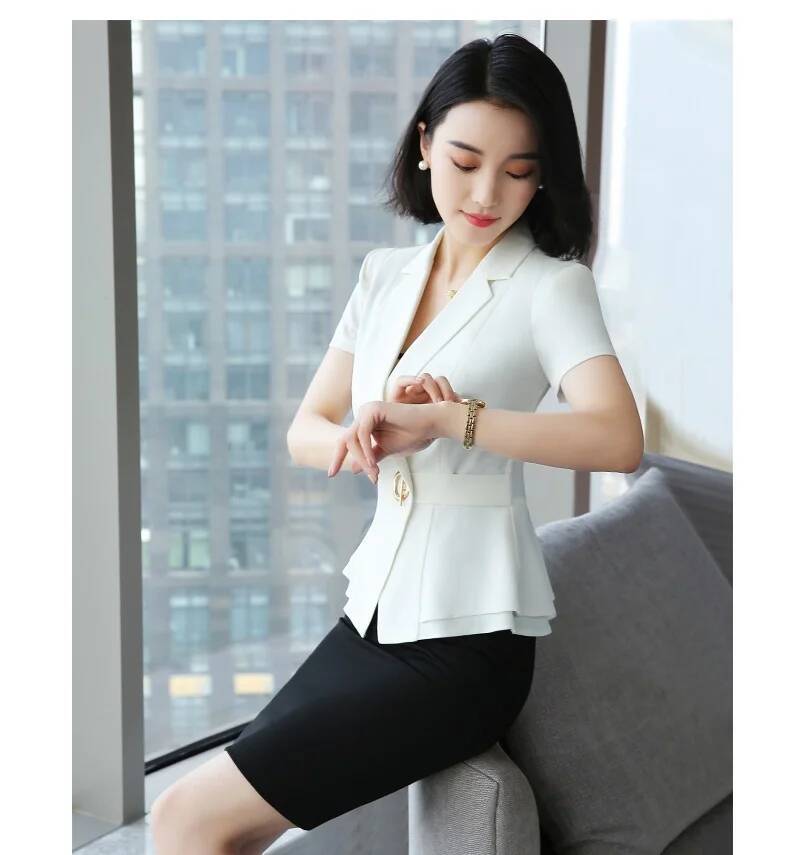 レディースオフィスワークウェア、プロフェッショナルなサマーブ - Women Formal Wear Business のレビューと価格