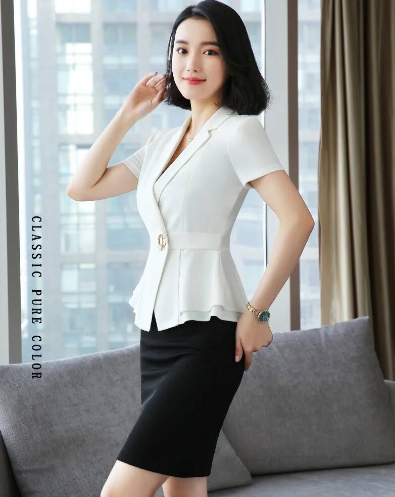 レディースオフィスワークウェア、プロフェッショナルなサマーブ - Women Formal Wear Business のレビューと価格